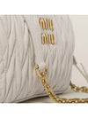 Matelasse Nappa Leather Mini Bag White - MIU MIU - BALAAN 3