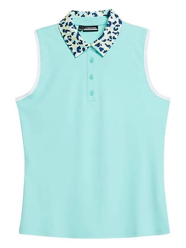 Women s Supportive Sleeveless Top Aruba Blue GWJT09000 O492 - J.LINDEBERG - BALAAN 1