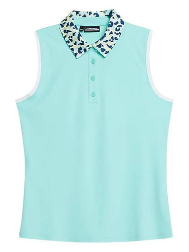 Women s Supportive Sleeveless Top Aruba Blue GWJT09000 O492 - J.LINDEBERG - BALAAN 1