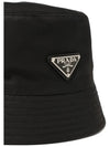 Triangle Logo Re-nylon Bucket Hat Black - PRADA - BALAAN 5