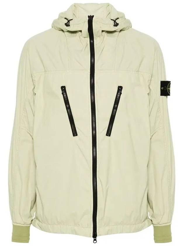 Skin Touch Nylon TC Hooded Jacket Green - STONE ISLAND - BALAAN 2