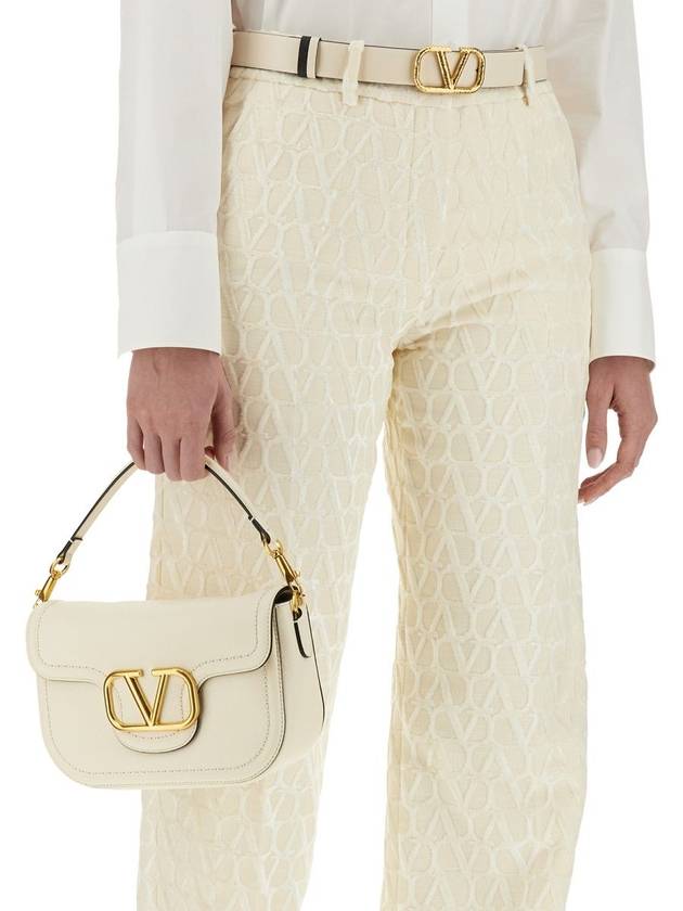 All Time Grainy Calfskin Shoulder Bag Ivory - VALENTINO - BALAAN 3