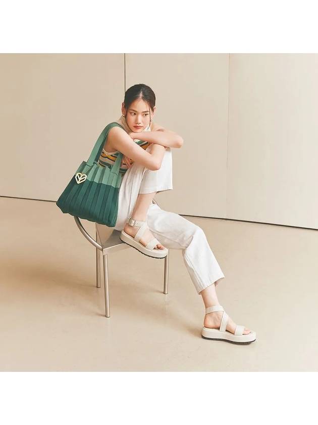 Two Way Shopper Bag Olive - PLEATSMAMA - BALAAN 1