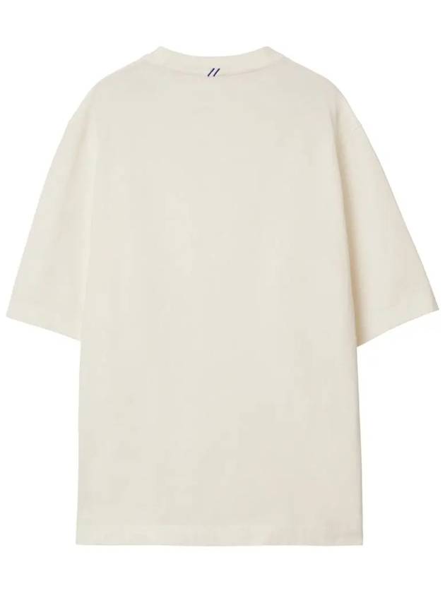 Logo Patch Cotton Jersey Short Sleeve T-Shirt Ivory - BURBERRY - BALAAN 4