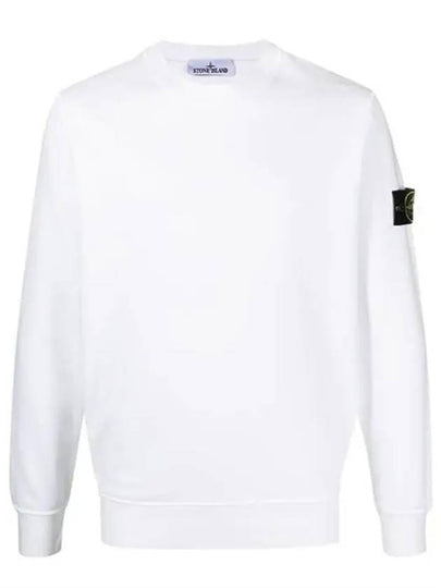 Wappen Patch Garment Dyed Sweatshirt White - STONE ISLAND - BALAAN 2