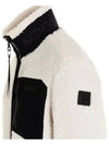 Men's Sagreg Fleece Zip-up Jacket White - MOOSE KNUCKLES - BALAAN 5