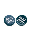 Logo Plexiglas Earrings Laguna - MIU MIU - BALAAN 11