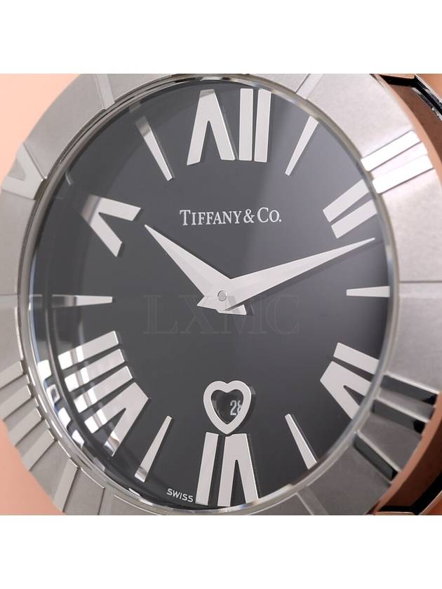 Tiffany Atlas Ceramic Watch Steel Silver Plated Black Z13011111A - TIFFANY & CO. - BALAAN 10