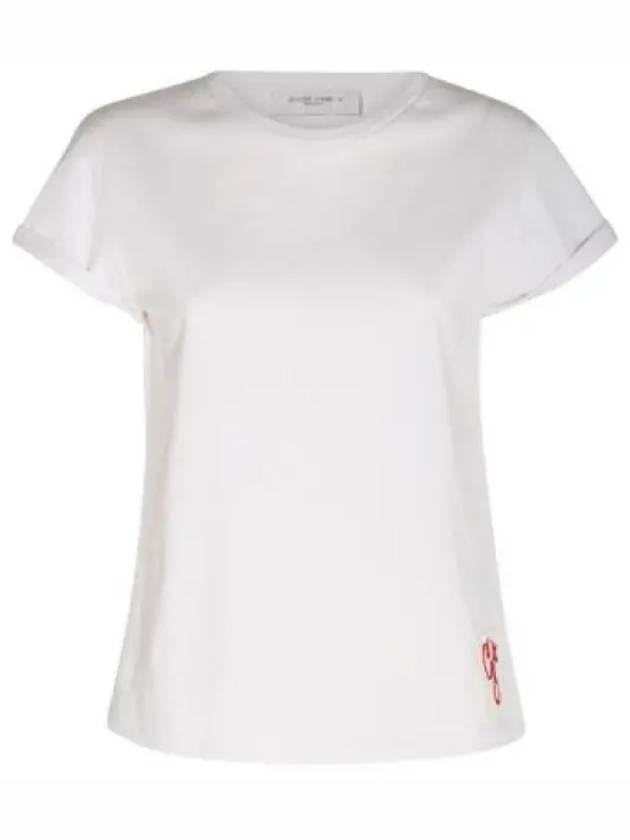 Women's Distress Treatment Short Sleeve T-Shirt White - GOLDEN GOOSE - BALAAN 2