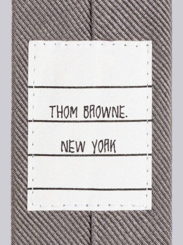 Classic Striped Tie Gray - THOM BROWNE - BALAAN.