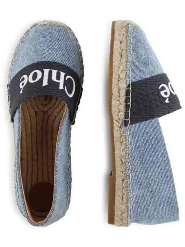 Kids 28 35 Logo Denim Espadrilles - CHLOE - BALAAN 6