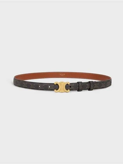 Triomphe Small Canvas Belt Brown - CELINE - BALAAN 2