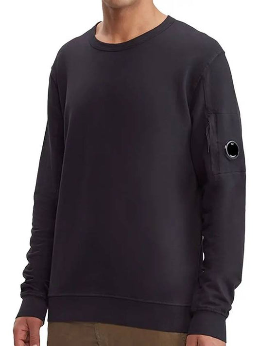 Light Fleece Sweatshirt Black - CP COMPANY - BALAAN 2