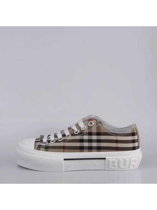 Vintage Check Cotton Sneakers Archive Beige - BURBERRY - BALAAN 2