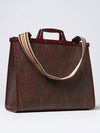 Paisley Jacquard Fabric Tote Bag Brown - ETRO - BALAAN 4