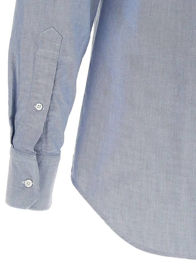 Armband Oxford Long Sleeve Shirt Light Blue - THOM BROWNE - BALAAN 5