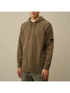 Lambswool GRS Hooded Waffle Knit Top Beige - CP COMPANY - BALAAN 3