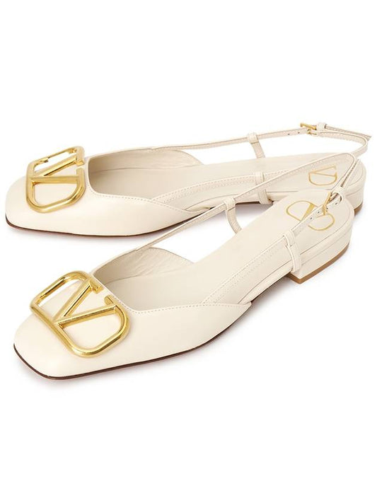 V Logo Signature Women s Slingback S0HG0DSH I16 - VALENTINO - BALAAN 1