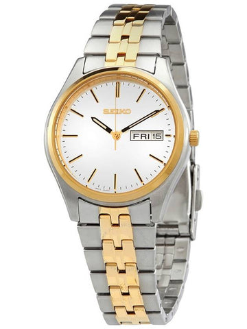 Seiko Essentials Quartz Silver Dial Men's Watch SUR430 - SEIKO - BALAAN 1