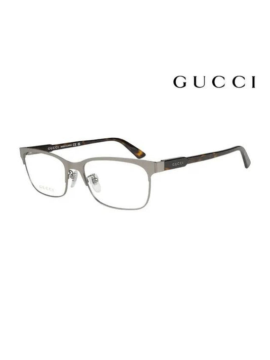 Glasses Frame GG0494OJ 002 Square Titanium Men Women Glasses - GUCCI - BALAAN.