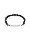 Logo Beads Bracelet Black - ALEXANDER MCQUEEN - BALAAN 3