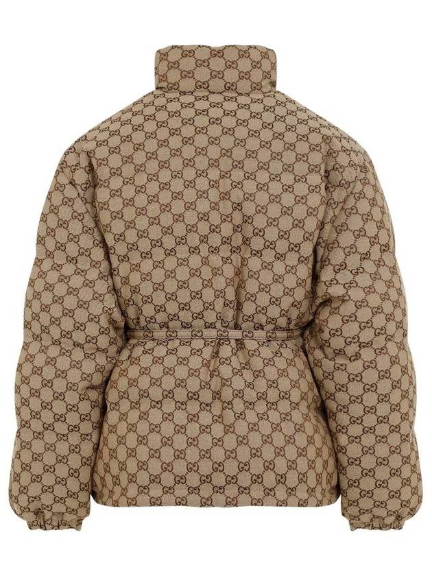 GG Canvas Padded Bomber Camel - GUCCI - BALAAN 3