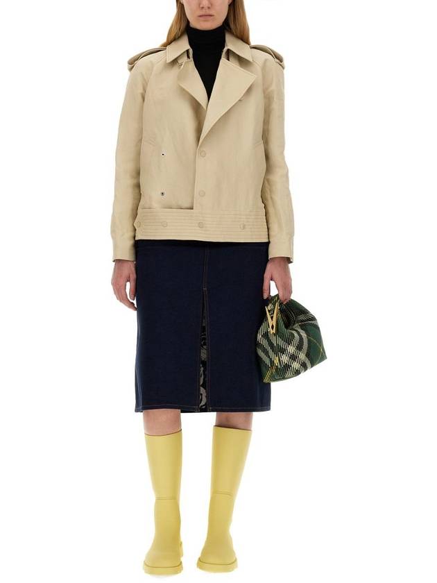 Canvas Trench Jacket Beige - BURBERRY - BALAAN 3