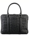 Intrecciato Leather Brief Case Black - BOTTEGA VENETA - BALAAN 2