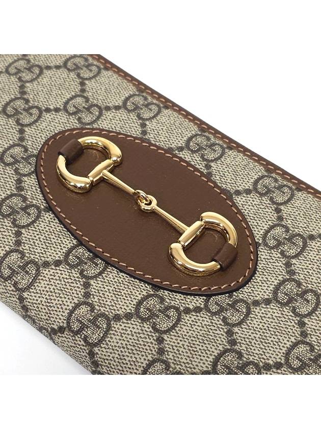 621889 Horsebit 1955 gold zip up long wallet - GUCCI - BALAAN 7