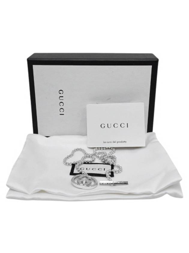 216435 GG logo 925 silver necklace - GUCCI - BALAAN 7