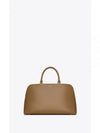 Sac De Jour Leather Tote Bag Dark Cork - SAINT LAURENT - BALAAN 2