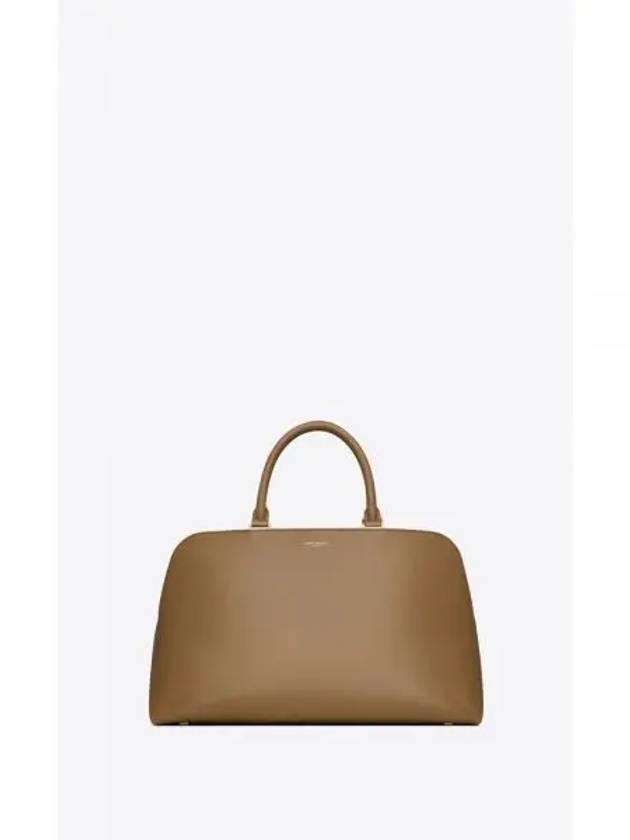 Sac De Jour Leather Tote Bag Dark Cork - SAINT LAURENT - BALAAN 2