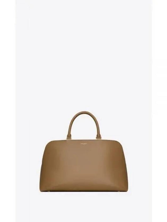 Sac De Jour Leather Tote Bag Dark Cork - SAINT LAURENT - BALAAN 2