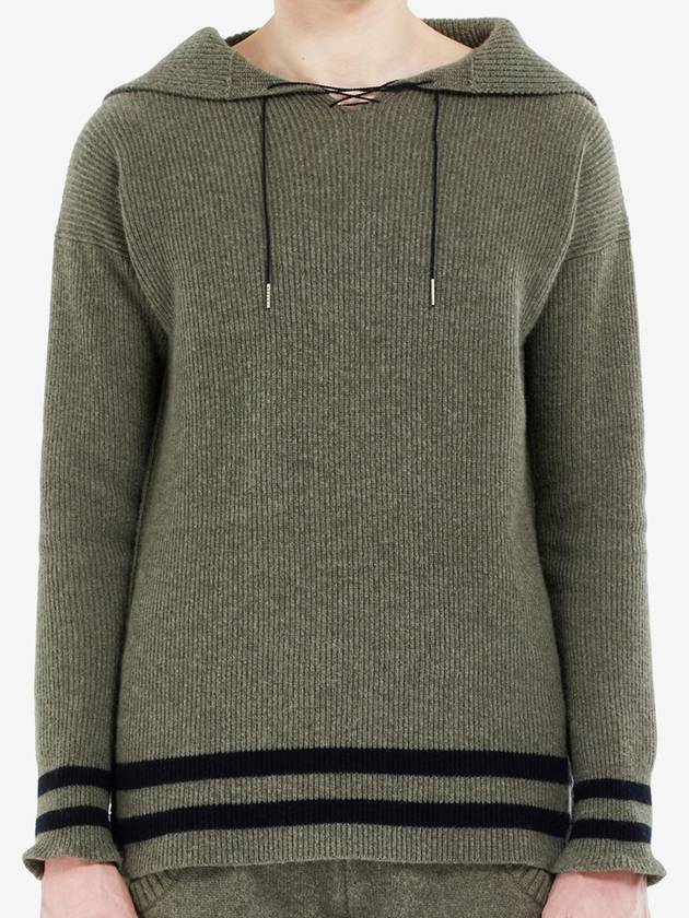 Men's Sailor Wool Knit Top Khaki - MAISON MARGIELA - BALAAN 3