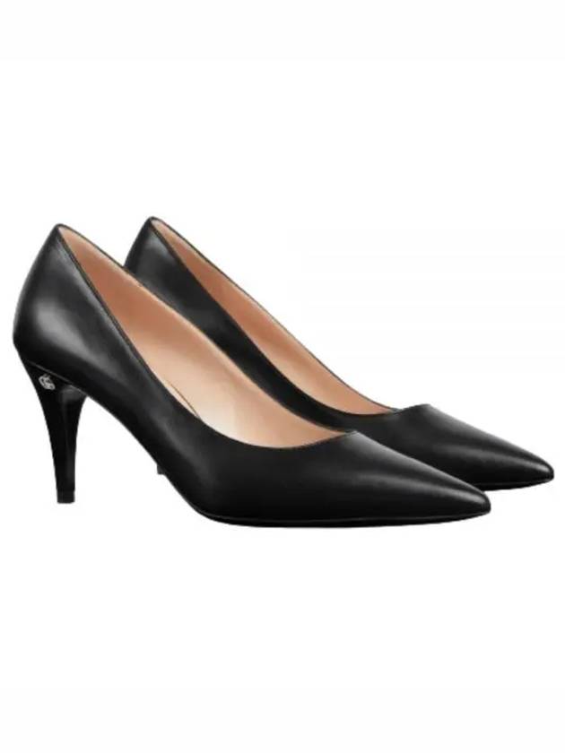 Leather Mid Heel Pumps Black - GUCCI - BALAAN 2