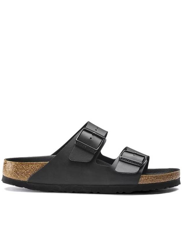 Arizona Double Buckle Slippers Black - BIRKENSTOCK - BALAAN 6