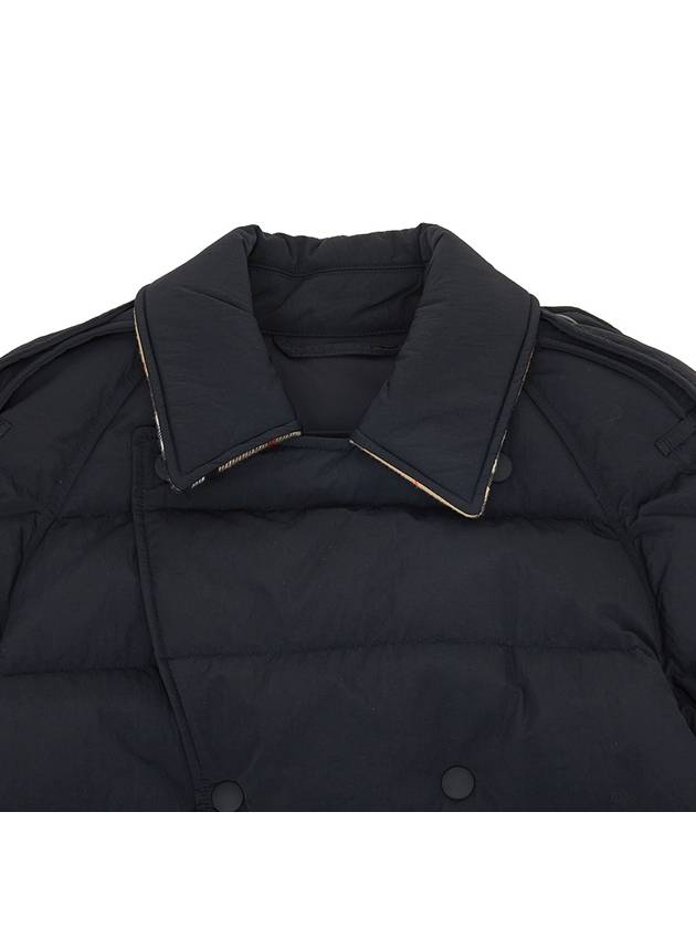 Burberry Double Breasted Mid Length Down Padded Black - BURBERRY - BALAAN 5