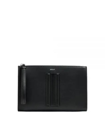 Mythos Leather Clutch Bag Black - BALLY - BALAAN 2