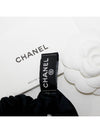 Hair Chouchou CC Logo Ribbon Band Black Ivory - CHANEL - BALAAN 8