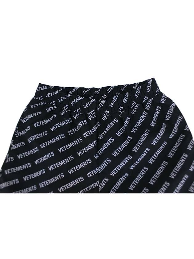 White Logo Swim Shorts Black - VETEMENTS - BALAAN.