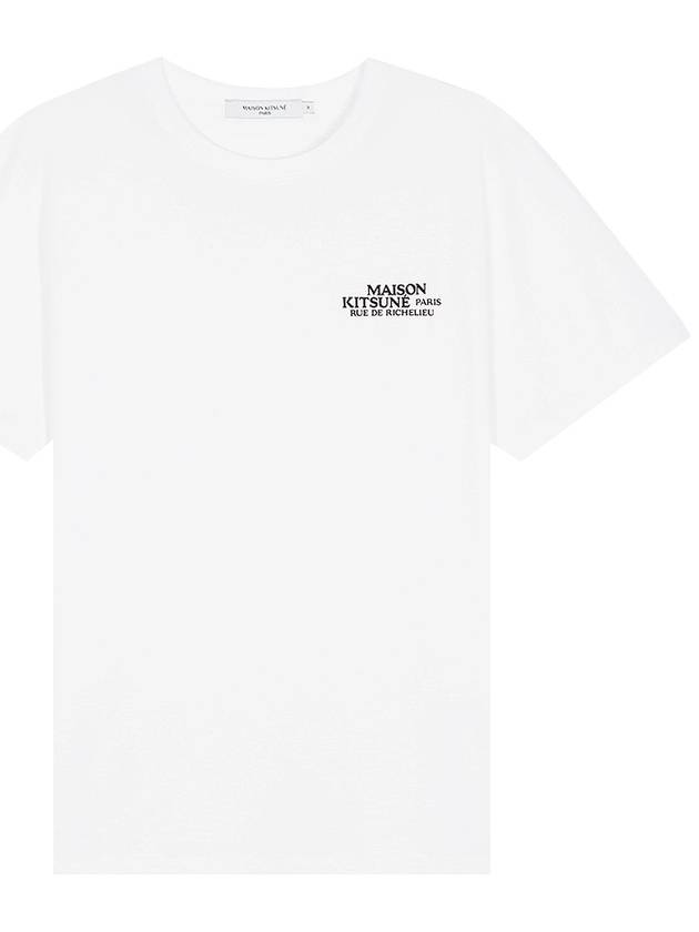 Richelieu Classic Short Sleeve T-Shirt White - MAISON KITSUNE - BALAAN.