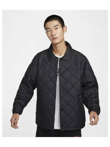 Club Therma Fit Quilted Jacket Black - NIKE - BALAAN 1