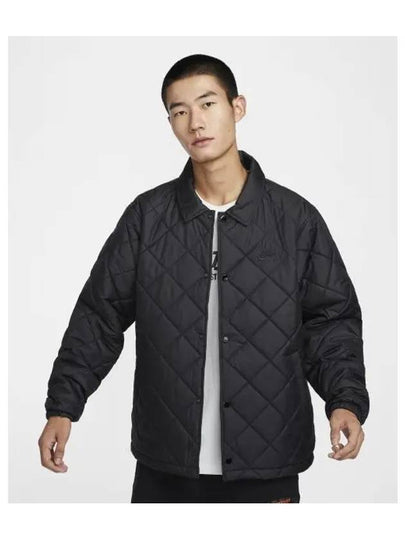 Club Therma Fit Quilted Jacket Black - NIKE - BALAAN 2