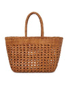 Cannage Kanpur Basket Tote Bag Tan Brown - DRAGON DIFFUSION - BALAAN 1