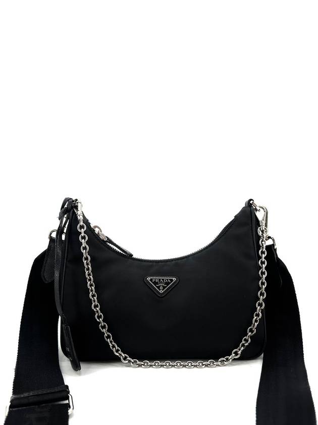 Black Tesuto Re Edition Multi Hobo Bag 1BH204 - PRADA - BALAAN 2