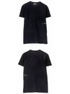 side embroidery logo short sleeve t-shirt navy - MONCLER - BALAAN 5