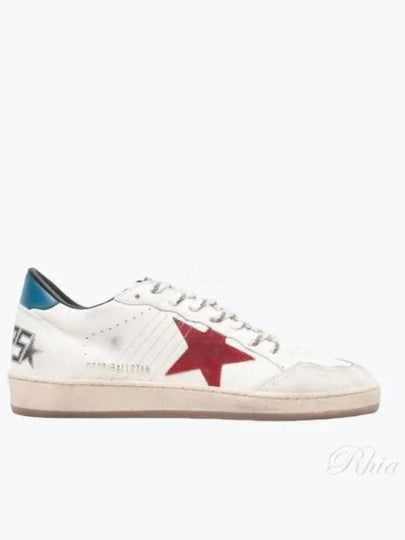 Ball Star Lace-up Leather Low Top Sneakers White - GOLDEN GOOSE - BALAAN 2