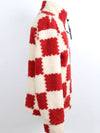 Nigo Jacquard Damier Fleece Red XL - LOUIS VUITTON - BALAAN 5