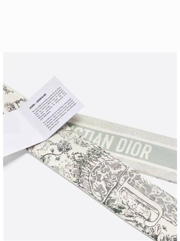 Abcdior J Jasmin Jardin Blanc Mitzah Scarf Ivory - DIOR - BALAAN 6