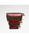 Trio Toilet Monogram Coated Canvas Pouch Bag Brown - LOUIS VUITTON - BALAAN 4